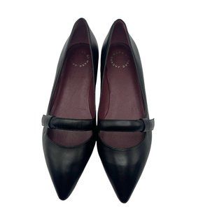 Marc Jacobs Black Leather  Pointed Toe Ballerina Shoes Women’s Size 41 / 10.5-11